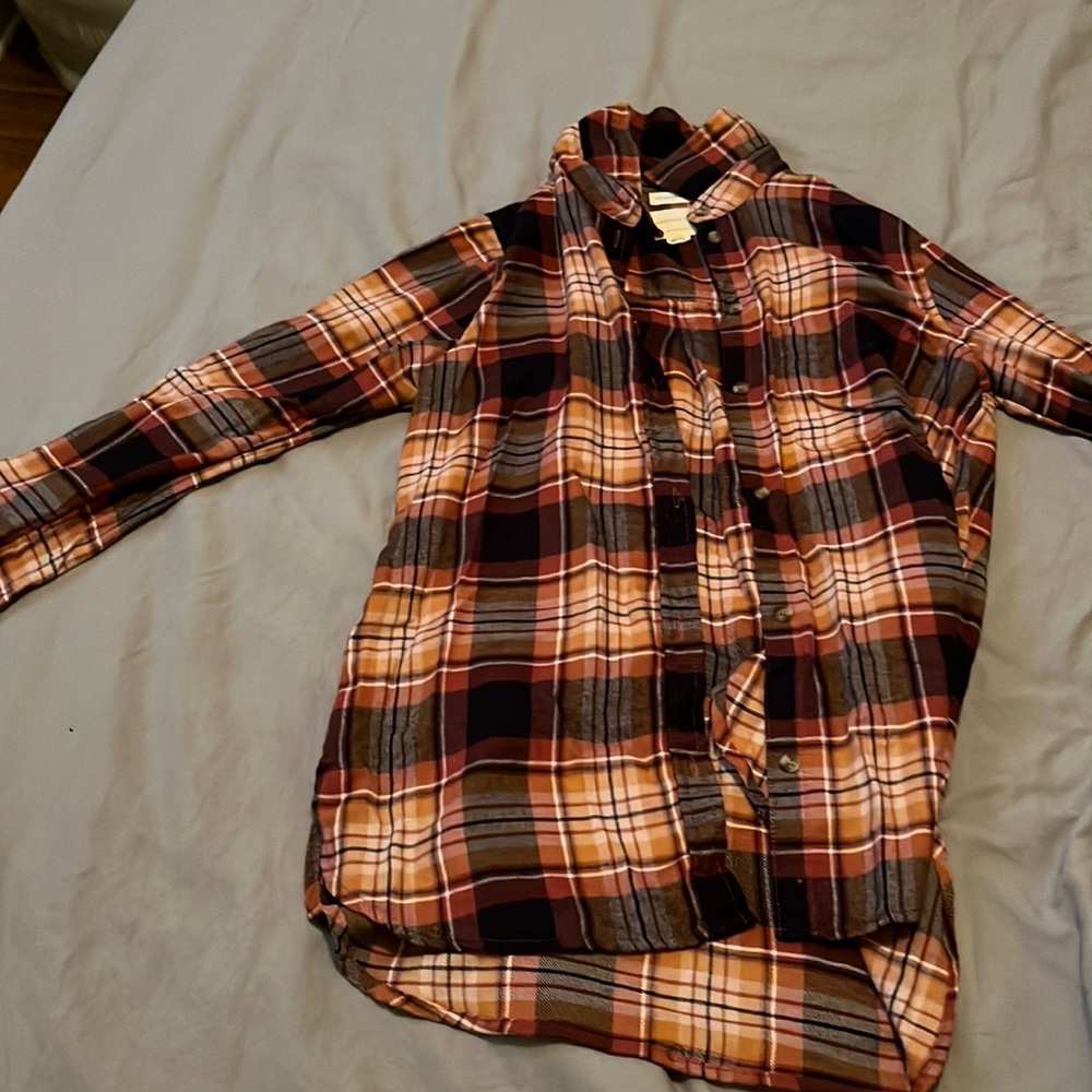 American Eagle Flannel Top